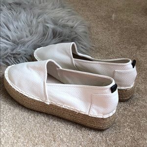 White Espadrilles.